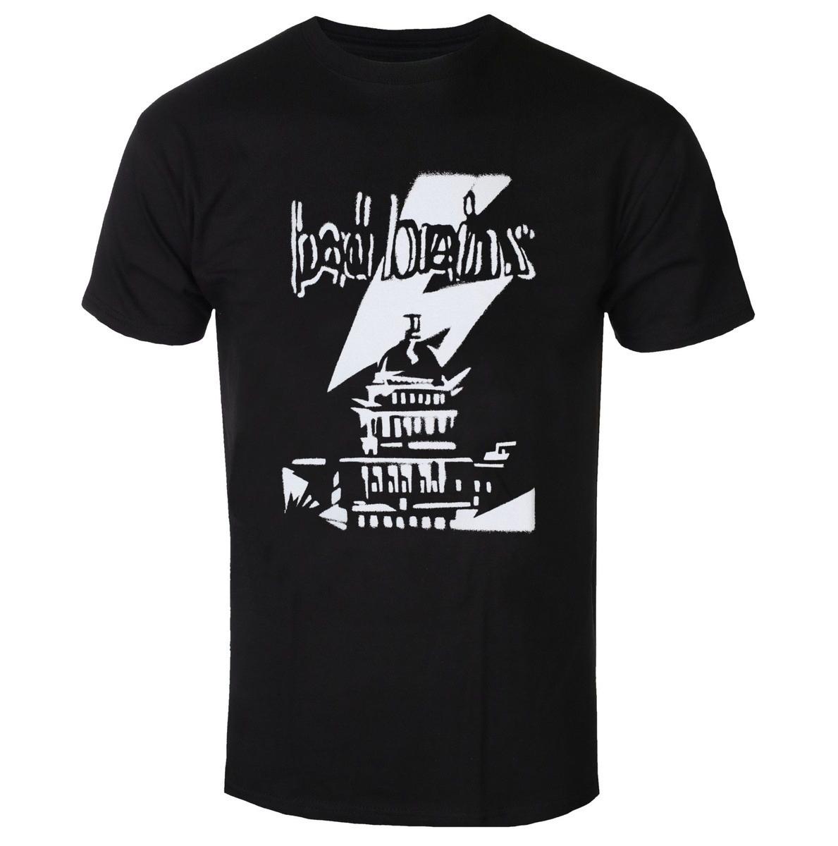 Bad OUnisexs Capitol Lightning Print Cotton TShirt Metalcore Band Unisex Short Sleeve Tee S