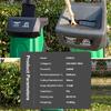 Electric Leaf Crusher 2400W High Power Hand-Pushed Wood Shredder Garden Pruner Tree Shred Machine Efficient Outdoor Garden Tool