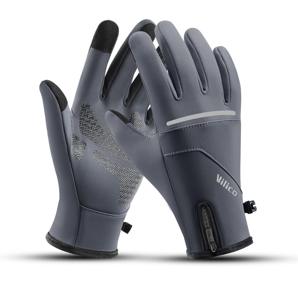 Winter Sports Plus Velvet Warm Gloves For Men And Women Touch Screen Ski Cycling Bicycle Riding Cold-Proof Outdoor Gloves