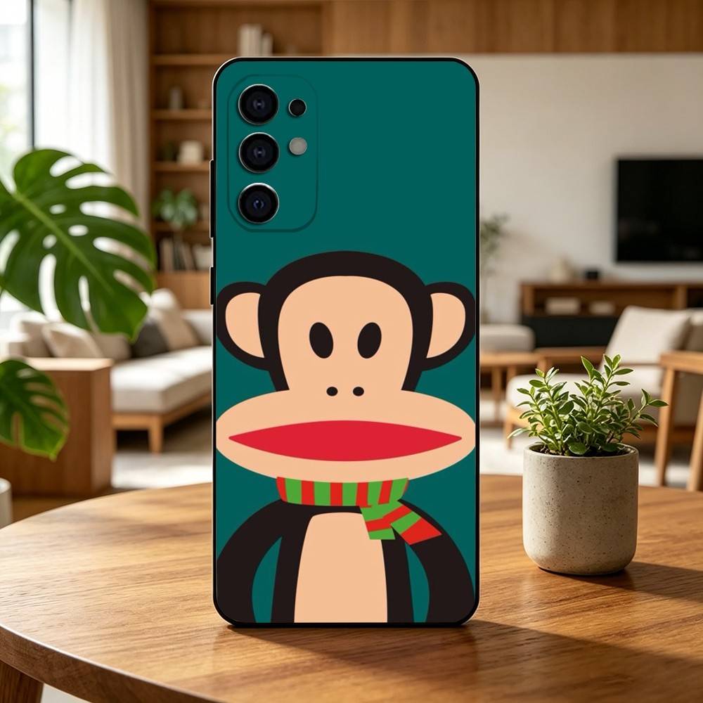 P-Paul f-Frank Fashion Logo Phone Case For Samsung S25,S24,S21,S22,S23,S30,Ultra,S20,Plus,Fe,Soft Silicone Black Cover