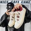 Men White Sneakers 2026 Spring Autumn New Fashion Cross Tied Non Slip Running Shoes Comfortable Breathable Outdoor Casual Flats