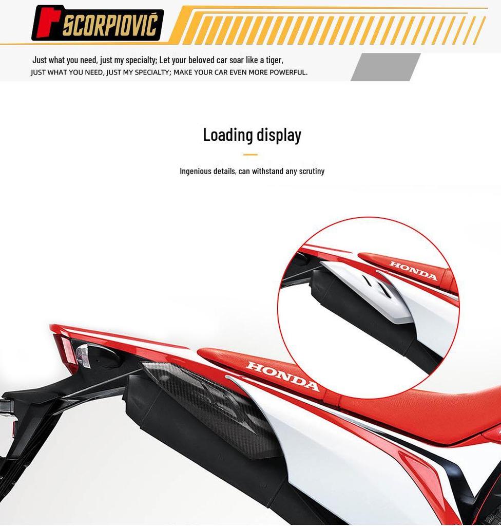 CRF150L Carbon Fiber Motorcycle Exhaust Heat Shield Guard