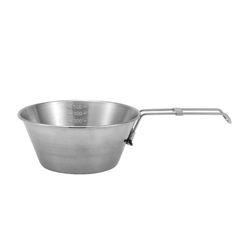 Portable 300ML Stainless Steel Folding Cup/Bowl for Outdoor Camping and BBQs