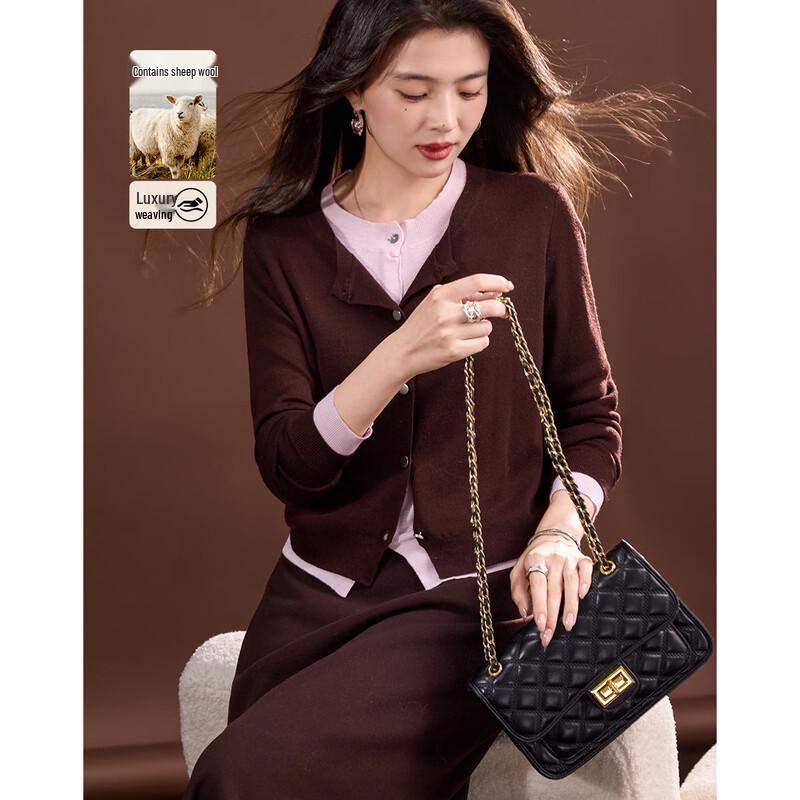 Demana Women's Faux Layered Color-Block Knit Sweater