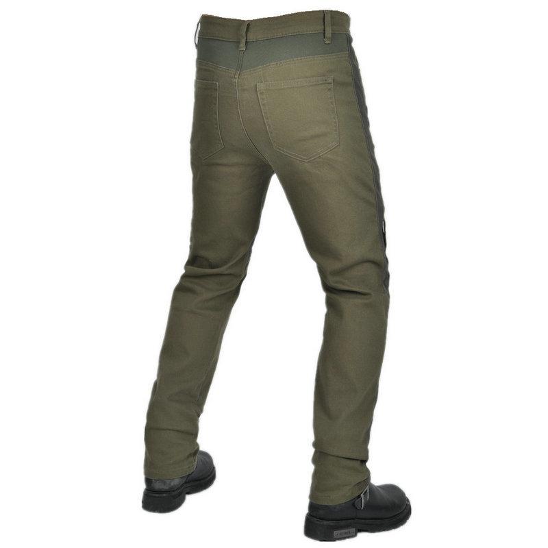 Breathable New product Motorcycle Jeans Men's Army Green Locomotive Mesh Summer Casual Elastic Riding Pants