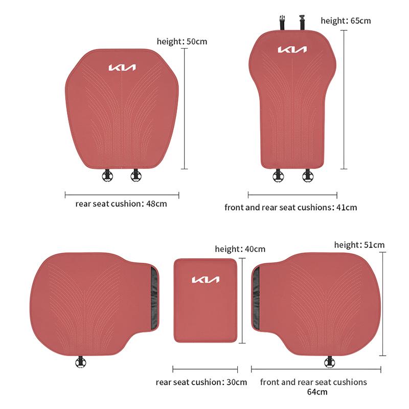 AEG1 Car Rear Front Seat Cover Anti-slip Pad Protect Mat Ice Silk Cushion For KIA EV6 Stinger RIO Sorento Picanto Ceed Borrego Syros