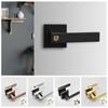 Durable Square Indoor Door Lock Thickened with Core/pin Heavy-duty Three Bar Lock Aluminum Alloy Adjustable