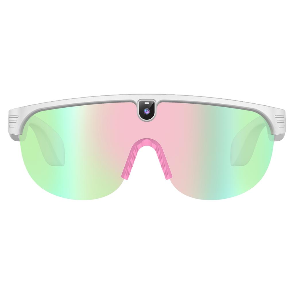 Wireless BT Sunglasses Object Recognition Anti-Glare Protection Goggles AI Photography Sports Glasses for Hiking Camping