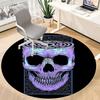 1pc Skull Maze Office Round Area Rug, Indoor Mat Suitable ForOffice, Under Office Chairs Bedroom Living Room Home Decor, Room Deco q116