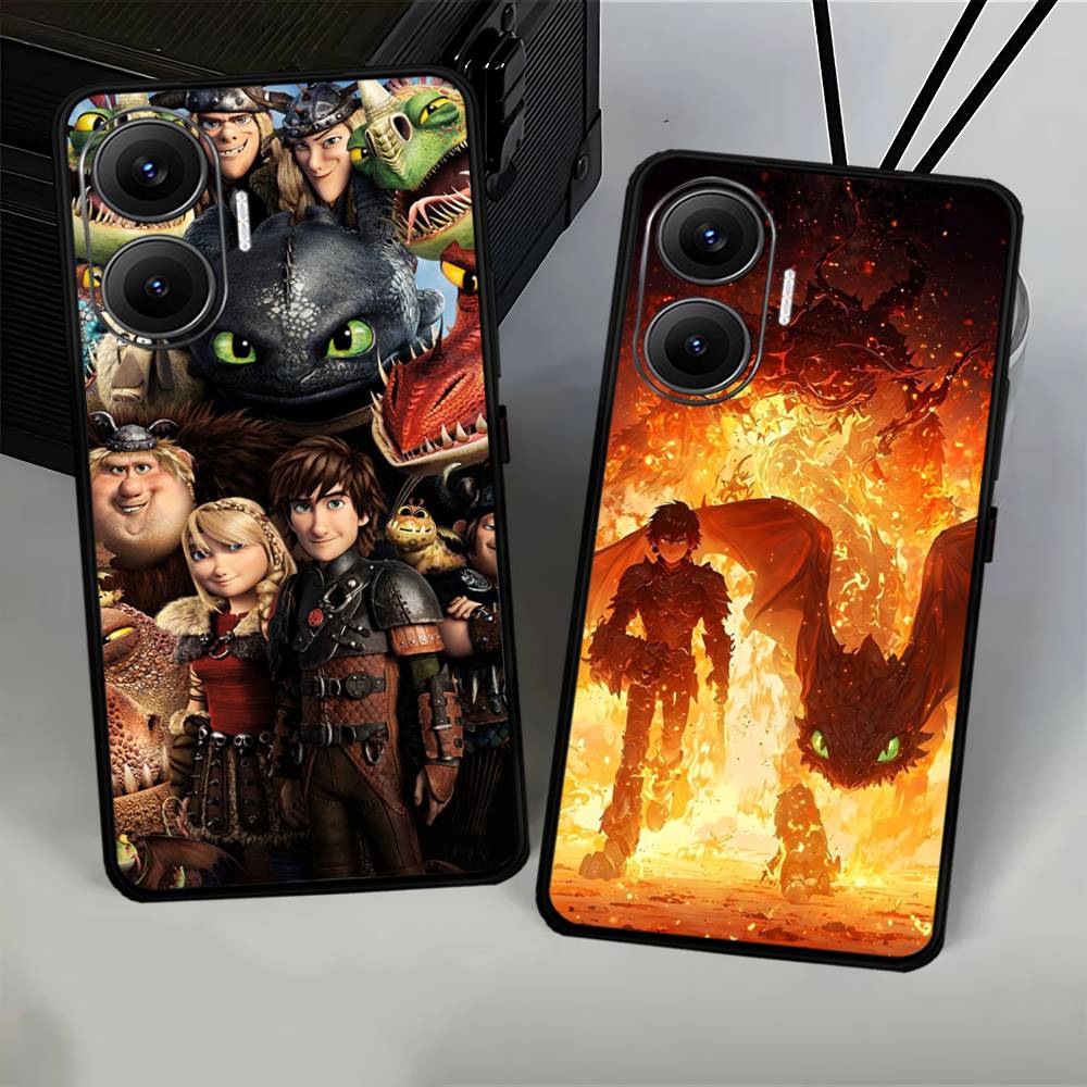Movie How To T-Train Your D-Dragon Phone Case For Xiaomi Mi 5X 8 9 10 11 12 Lite Pro 10T PocoX3pro PocoM3 Note 10 Pro Lite