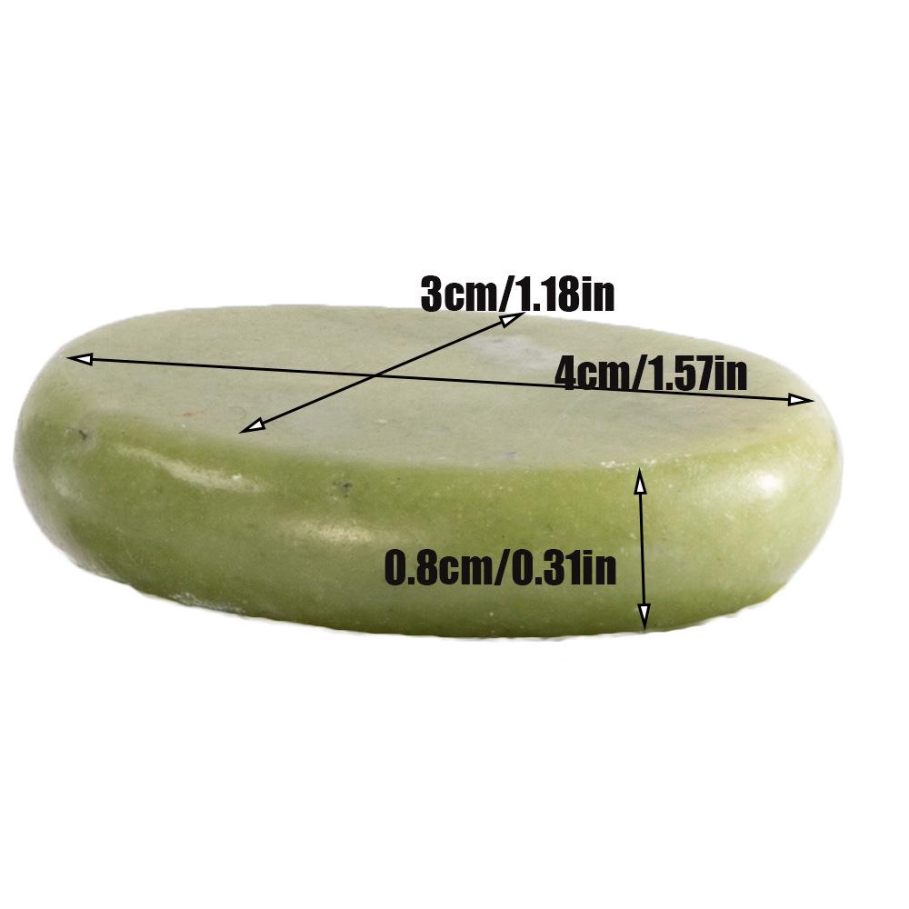 Olive Green Jade Thermostatic SPA Stone for Foot Massage and Essential Oil Therapy