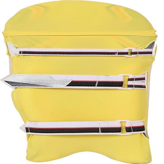 KNK Cricket Batting Pad Cover – Universal Fit for Youth & Adult | Colored Leg Guard Cover | Reusable, Dustproof & All Brand (Yellow)