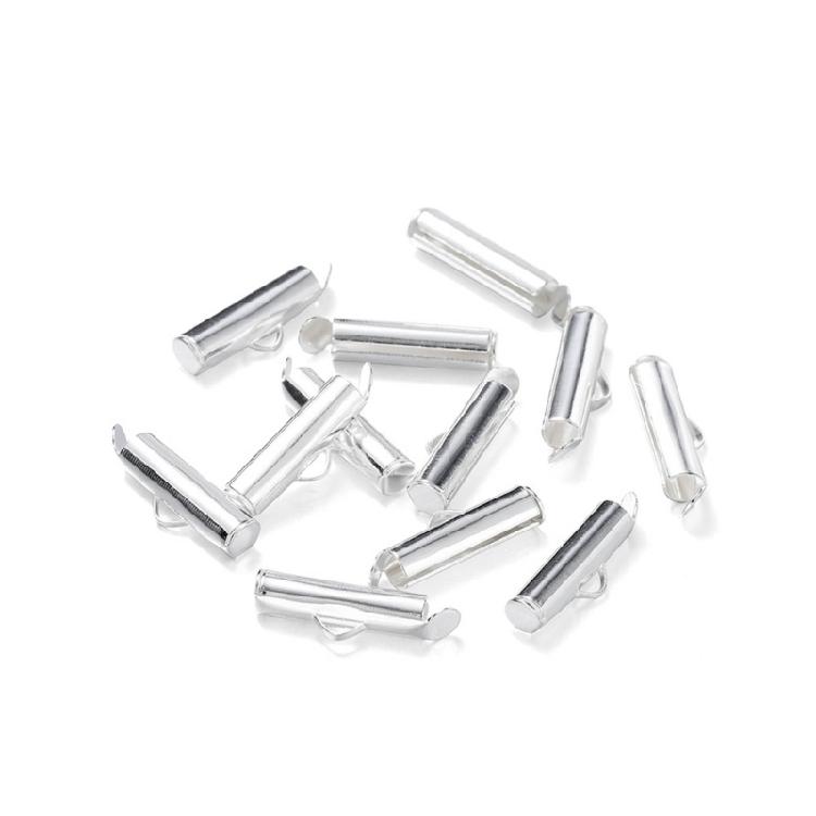 250 Stück DIY Schmuckzubehör Zubehör Röhrenverschlüsse für Ohrringe und Armbänder