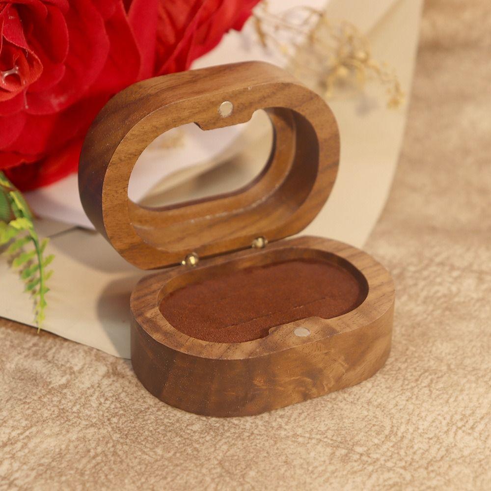 Engagement Ring Finger Ring Box Jewelry Storage Box Couple Rings Holder Wedding Ring Case  Wedding