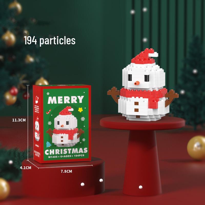 Christmas-Themed Building Blocks: Compatible with Lego, Features Santa & Reindeer