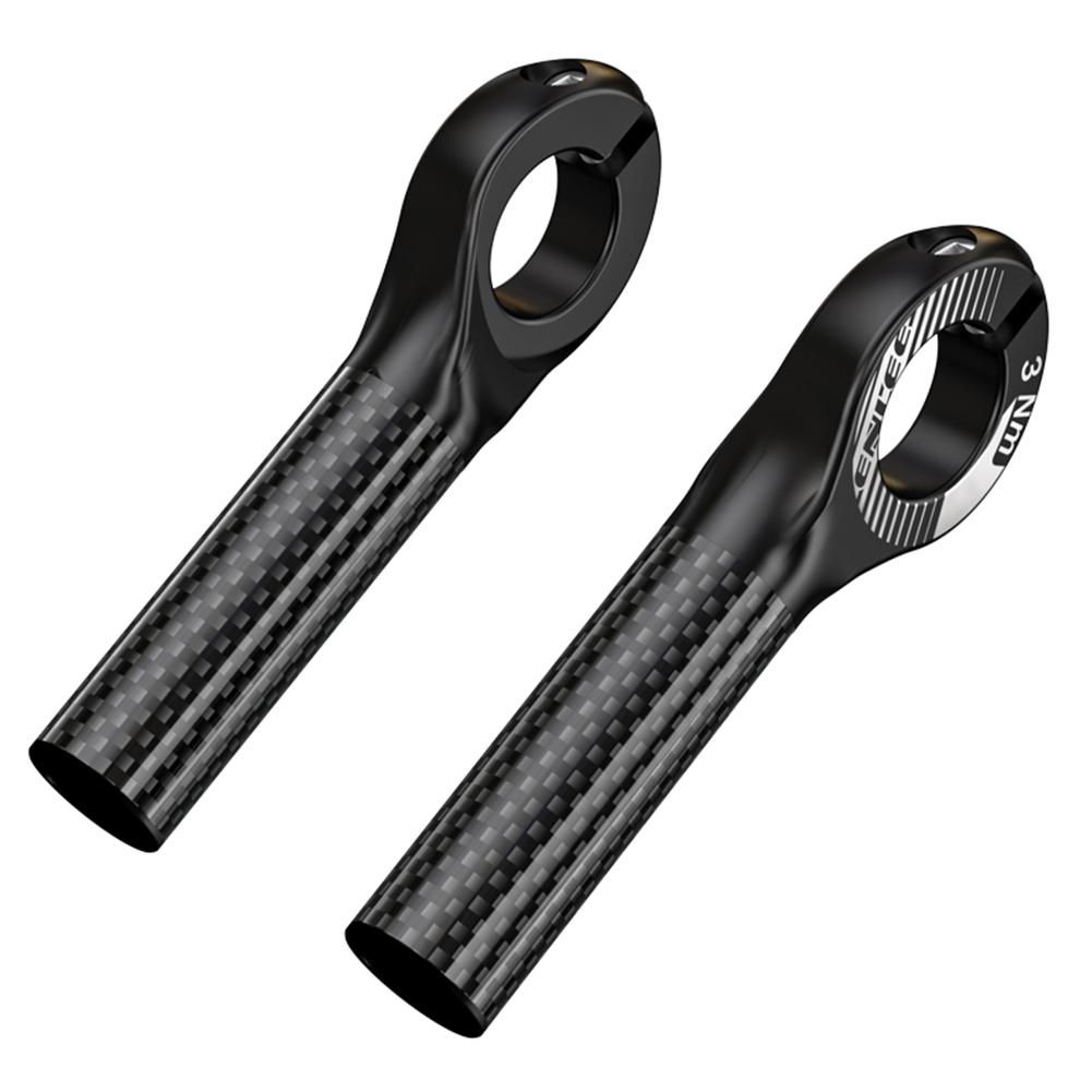 

ENLEE Bicycle Handlebar Bar Ends Multi Angle Adjustment Carbon Fibre Auxiliary Riding Horn Rest Handlebars Easy Installation