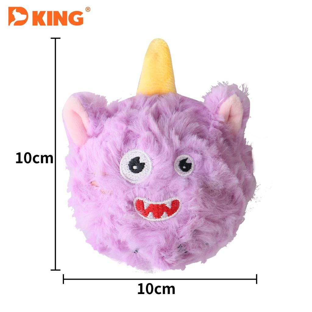 

Dualpurpose Multi Color Plush Pet Toy 10 10cm Squeaky Monster Toy Ball StyleA