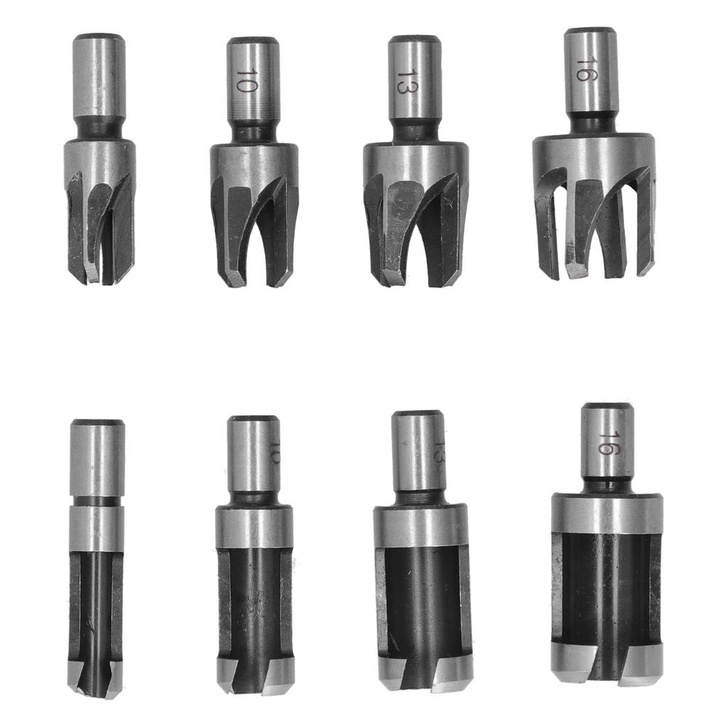 8 Stück Holzstopfenbohrer Fräser Kohlenstoffstahl Industriell Fass Klauentyp Langlebiger Holzschneider für