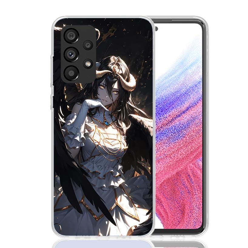 Albedo Overlord Anime Phone Case for Samsung Galaxy A52 A51 A50S A12 A22 A32 A72 A10S A30S A31 A71 Note 20 Ultra 10 Plus S10 Gal