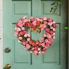 Love Heart Wreath Front Door 18" Garland for Housewarming New Year Farmhouse