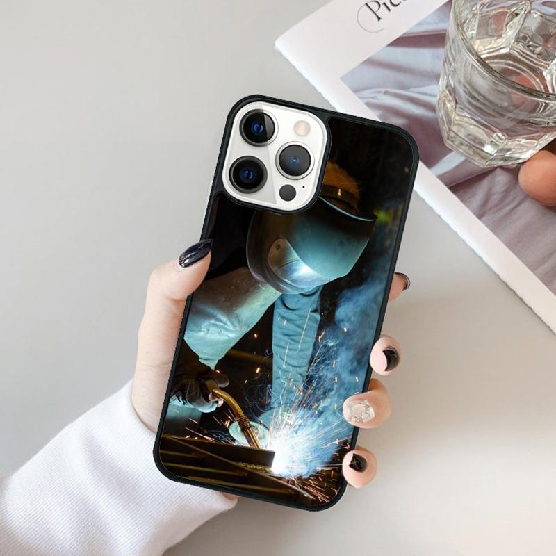 

Welder Welding Hot Metal Worker Phone Case For iPhone 17 Air 16 15 14 Max Plus 11 12 13 Pro Max Phone Cover coque iPhone 13