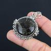 Natural Gabbro Jasper Gemstone Jewelry 925 Sterling Silver Pendant For Women