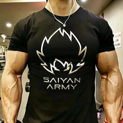 New Gym Fitness T-shirt Summer Oversized Cotton T Shirt Muscle Men Sports Tshirt Casual Training Run Women Tops Male Clothing