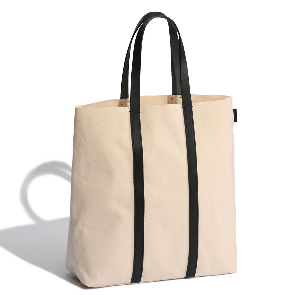 Tote Bag PARK Tote A4 storage capacity Takeyari canvas Leather handle Paraffin treatment Water repellent 60061 [Antrack] [S] Off-white