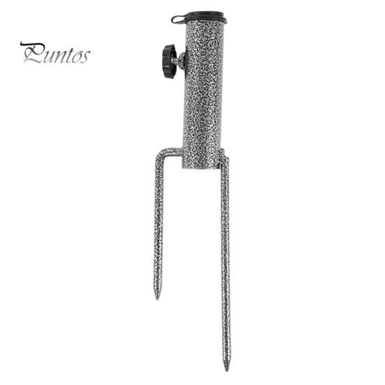 Patio Umbrella Holder Ground Stake Adjustable Heavy Duty Metal Outdoor Garden Beach Umbrella Parasol Flagpole Stand Base Umbrella Accessories