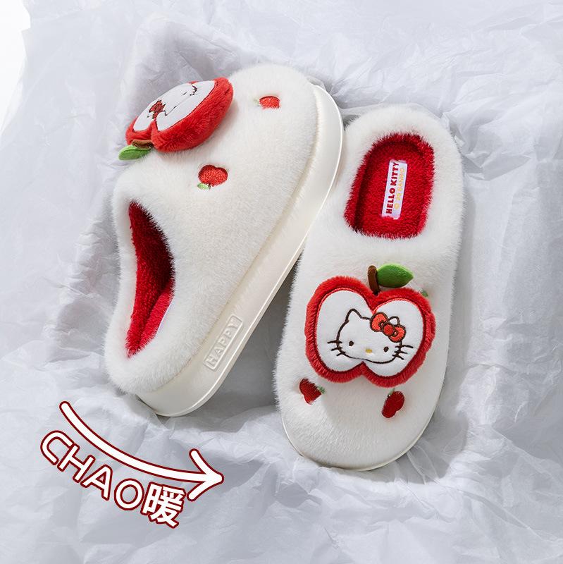 Winter Cotton Slippers Household Plush Household Cotton Mop Cute Non-slip 2025 New Cartoon Indoor Warmth