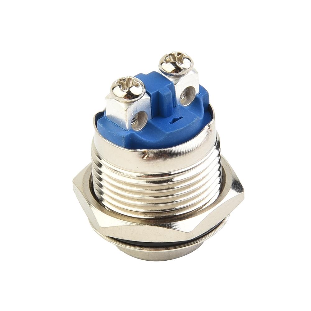 Momentary Push Button Switch Nickel-Plated Brass Screw Terminal Industrial