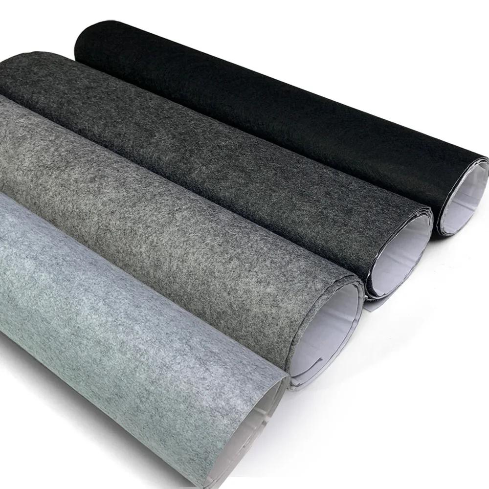 Self-adhesive Decorative Film Noise Reduction Felt Craft Decorations Carpet Suitable Gym Living Room Bathroom Car Accessories