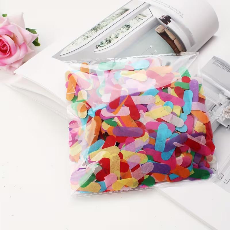 New 50/100g Colorful Rainbow Confetti Suitable For Valentine'S Day, Easter, Weddings, Mother'S Day, And Birthday Celebrations