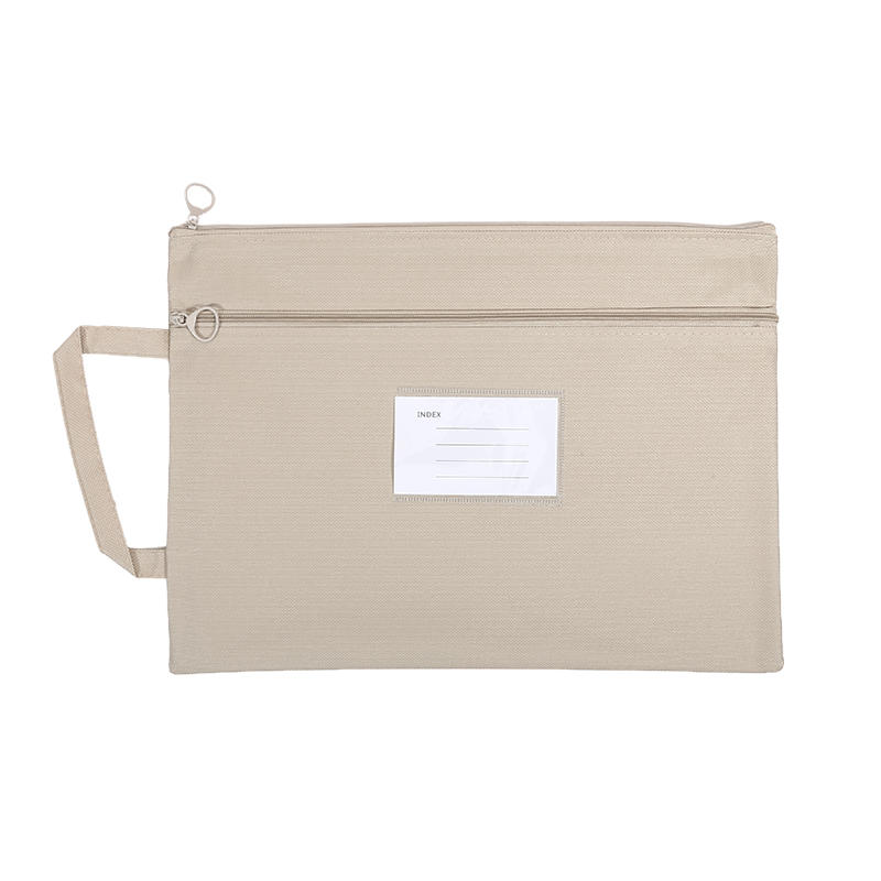 Portable Waterproof File Organizer Double Layers Large Capacity Document Bag For Office School Supplies Travel Storage Oxford Cloth Holder