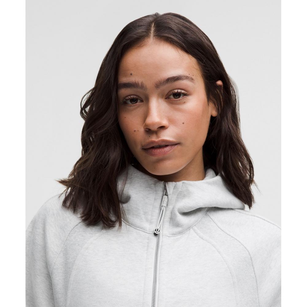 Lululemon Scuba Oversized Half Zip Hoodie  Long Heathered Core Ultra Light Grey