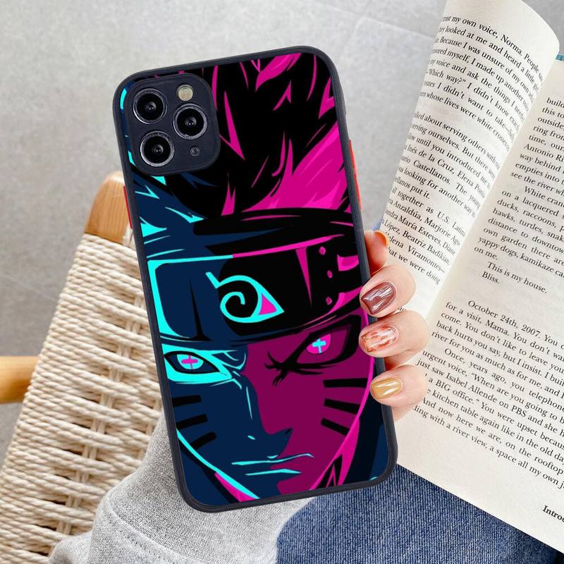 Naruto Uzumaki telefondeksel for iphone 13 12 11 Pro Max Mini XS 8 7 Plus X SE 2020 XR Matt gjennomsiktig deksel