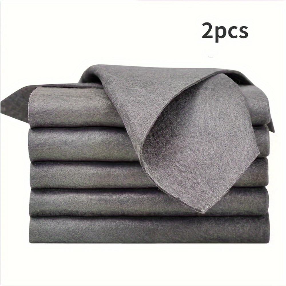 2/5/10pcs, Magic Glass Wiping Rags, Home Car Washing Towel, Household Kitchen Bathroom Cleaning Cloth, Durable Microfiber Dishwashing Rag
