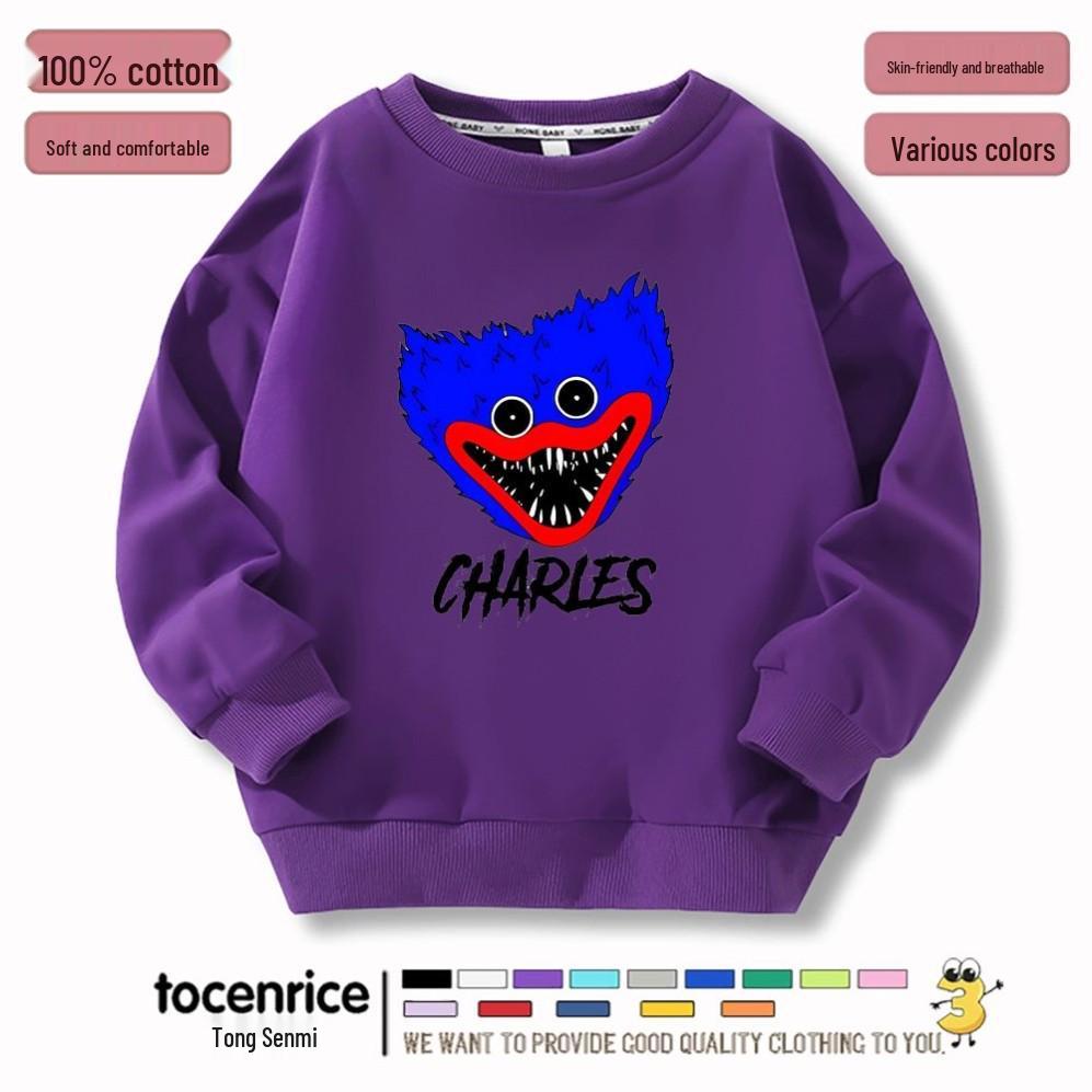 

Bobby s Game Time 2 Cartoon Kids Sweatshirt - Autumn/Winter Style, Loose Fit, Round Neck, Unisex for Boys and Girls 160 (Height: 150-160 cm)