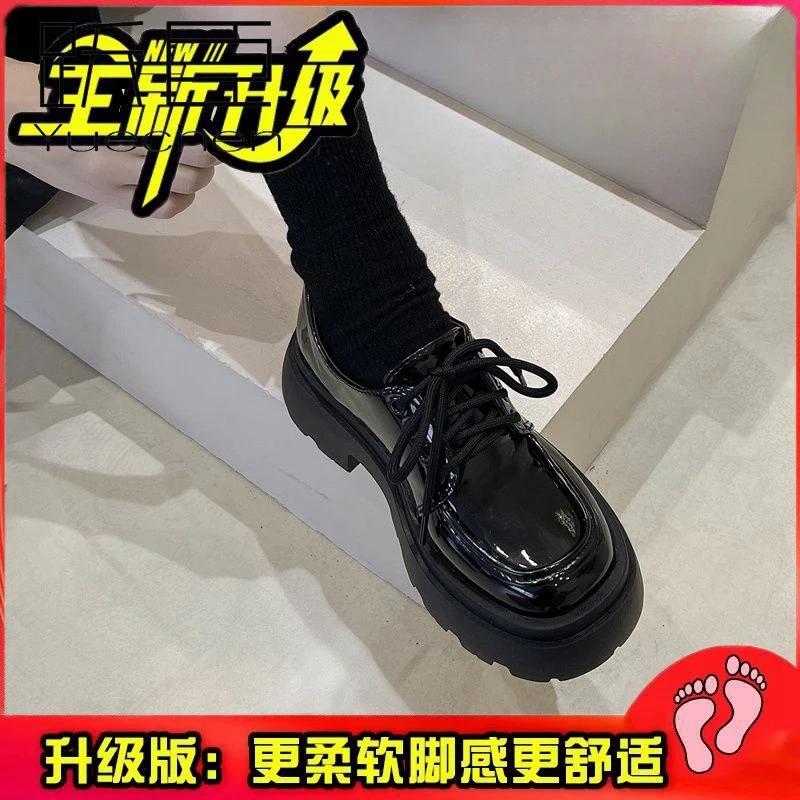 

Продавец Женская Весенняя Новинка Черные Туфли на плоской платформе Женские Лоферы Слипоны Туфли-лодочки Дизайнерские Повседневные Кожаные Оксфорды 38