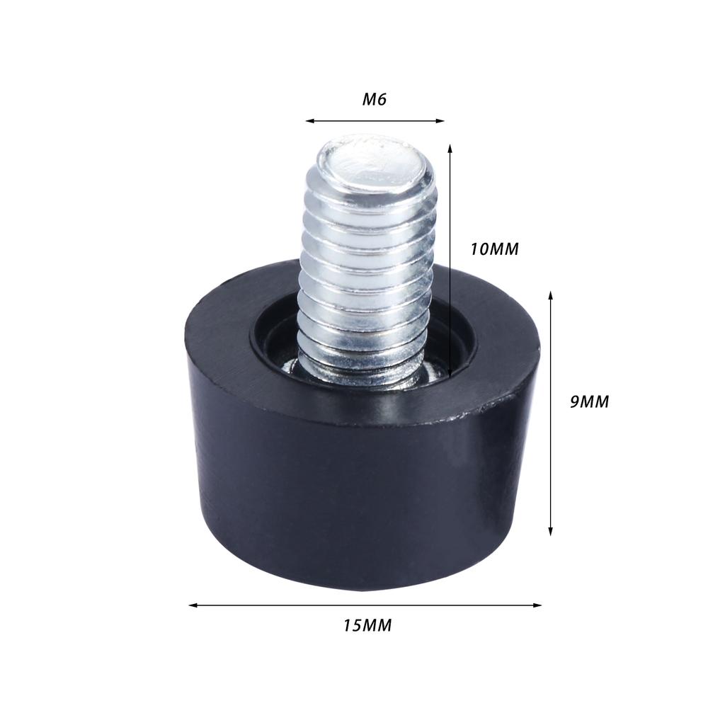 10Pc M6*10mm Thread Height Adjustable Leveling Chair Leg Feet Furniture Mat Screw-in Base Sofa Bed Cabinet Table Floor Protector