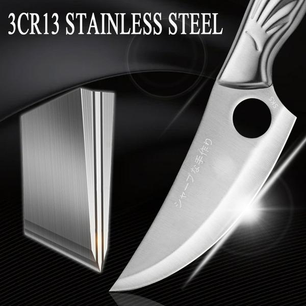 Kitchen Knives All-steel Chef Slaughter Knife for Cutting Bone Meat Small Kitchen Household Cooking Stainless Steel Boning Knife