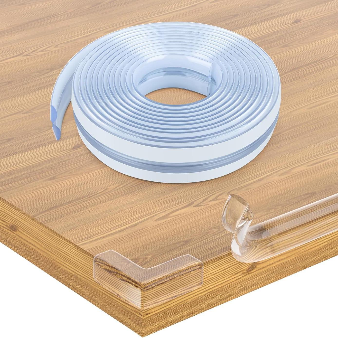 

Child Safety Soft Corner Protector: Transparent Self-Adhesive Edge Guards for Furniture 10MM 1m