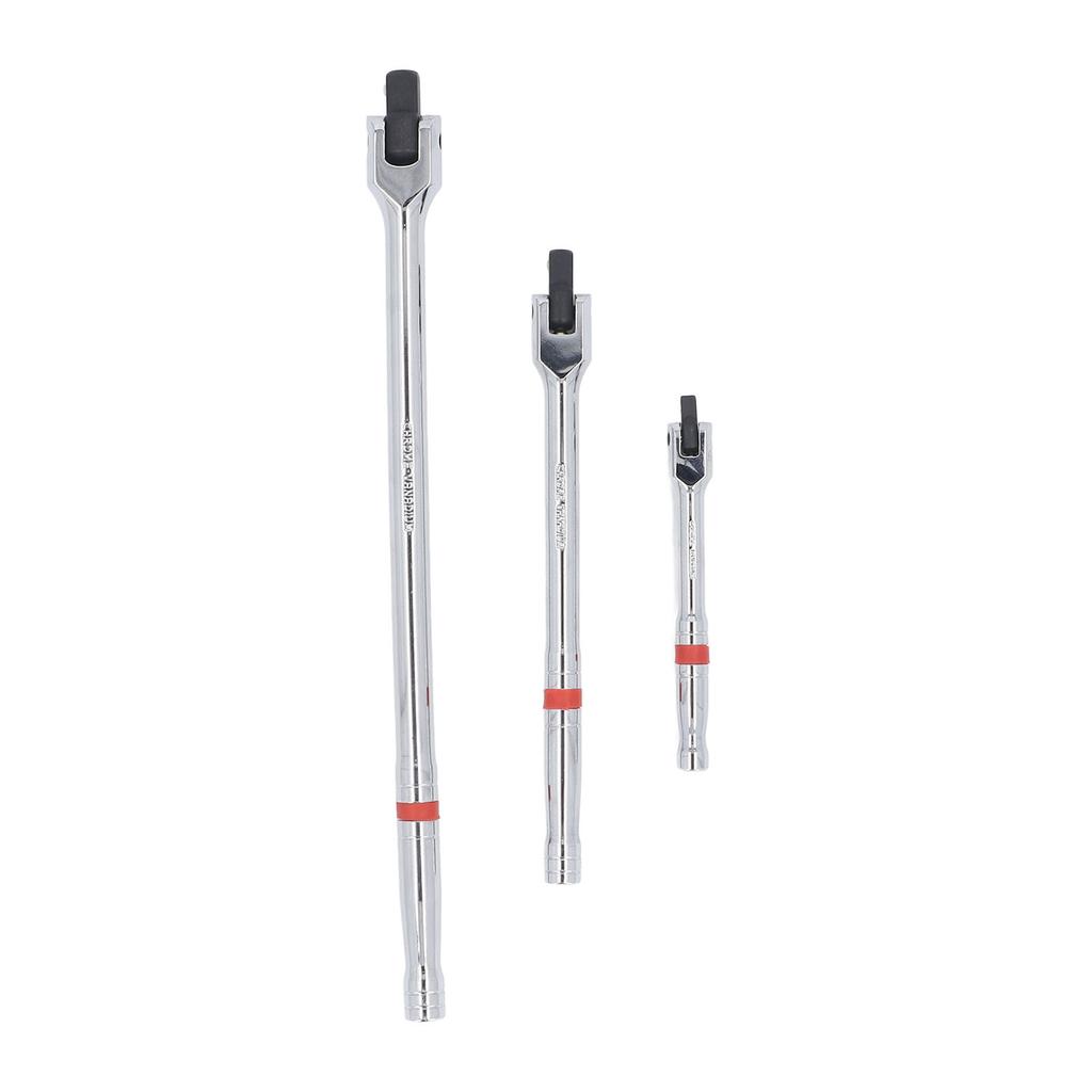 Set of 3 Wrench 1Celsius4 Inch 3Celsius8 Inch 1Celsius2 Inch Head Extensions Rotating Socket Wrench, Made of High Quality 45# St
