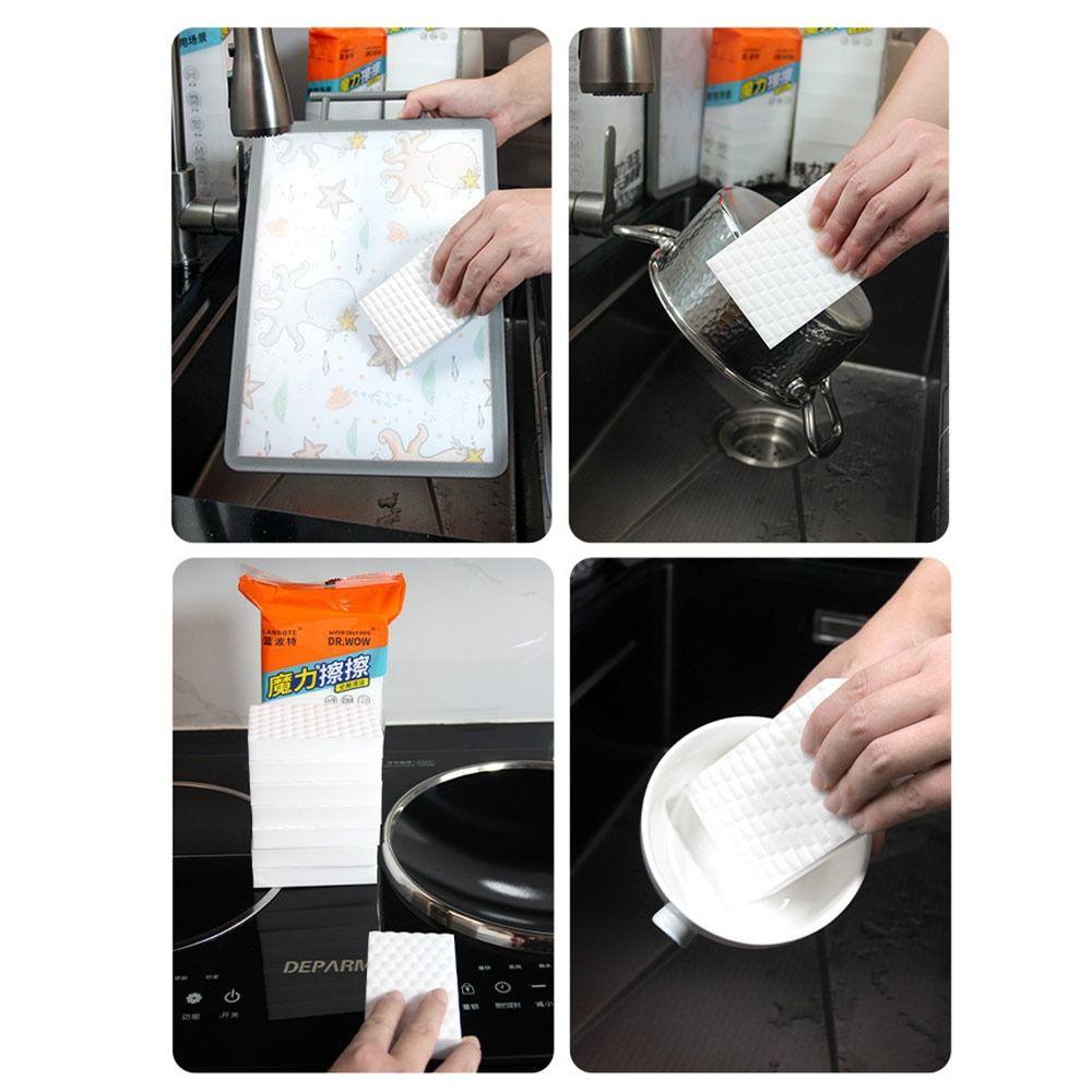 10Pcs Double Sided Nano Cleaning Sponge Compressed Cleaning Eraser Block Home Cleaning