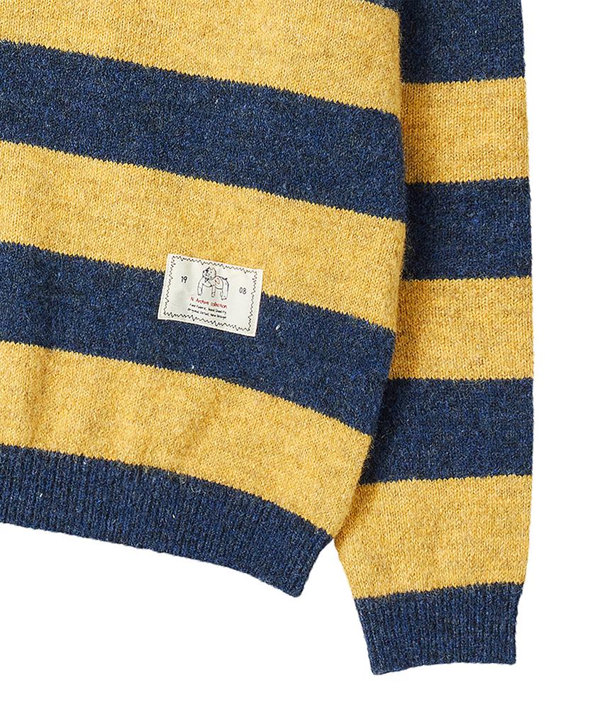 BEYOND CLOSET [Collection Line] New Gentle Rugby Polo Knit Yellow