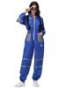 Women's Astronaut Halloween Cosplay Costume - Space Suit for Club or Stage Performance, Bright Colors with Hot Stamping.