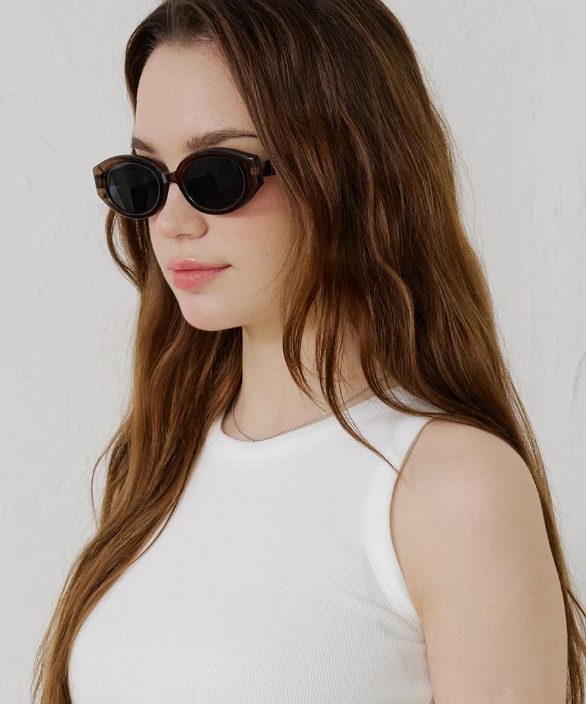 Likkeullou Rc Tr Bb102 Dark Brown Sunglasses