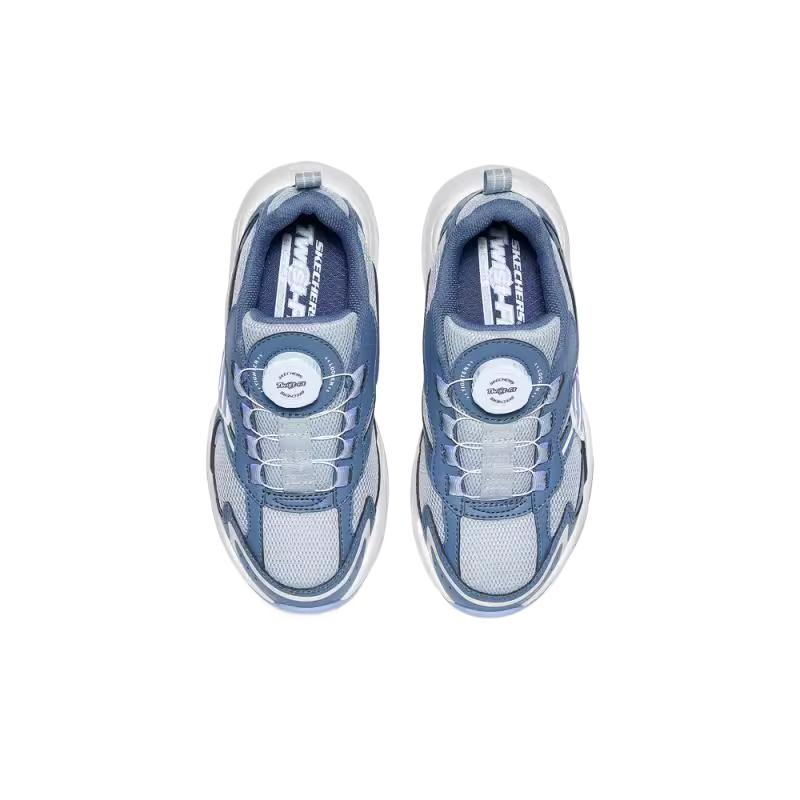 Skechers Kids Versatile Simple Fashion Non-Slip Low-Top Training Shoes Kids sneakers Blue 405292L-BLU