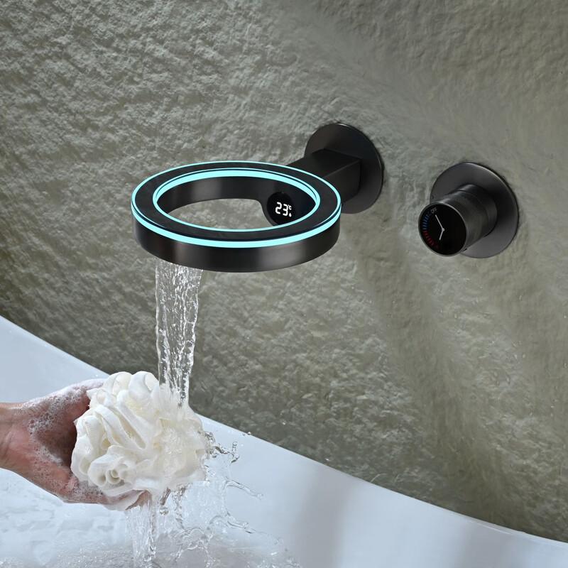 Digital Display Wall-Mounted Basin Faucet