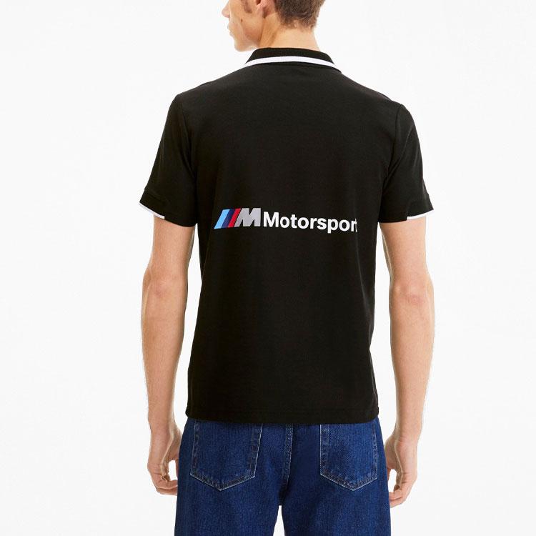Puma BMW Racing Series Casual Short Sleeve Polo Shirt Men Tops Black 596101-01